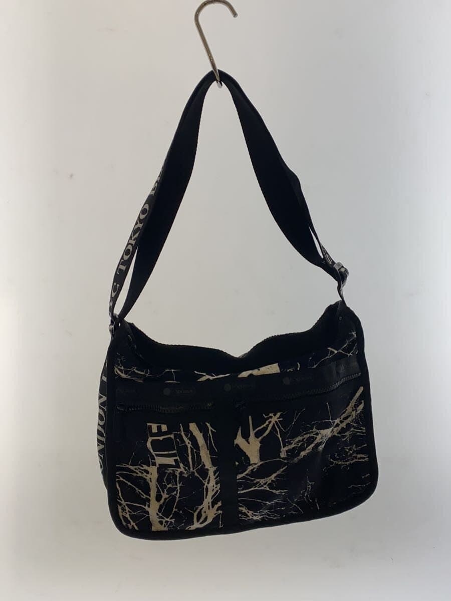 LESPORTSAC x LIBERTINE Midnight Forest Shoulder Bag Polyester BLK All Over Pattern HV24A 3
