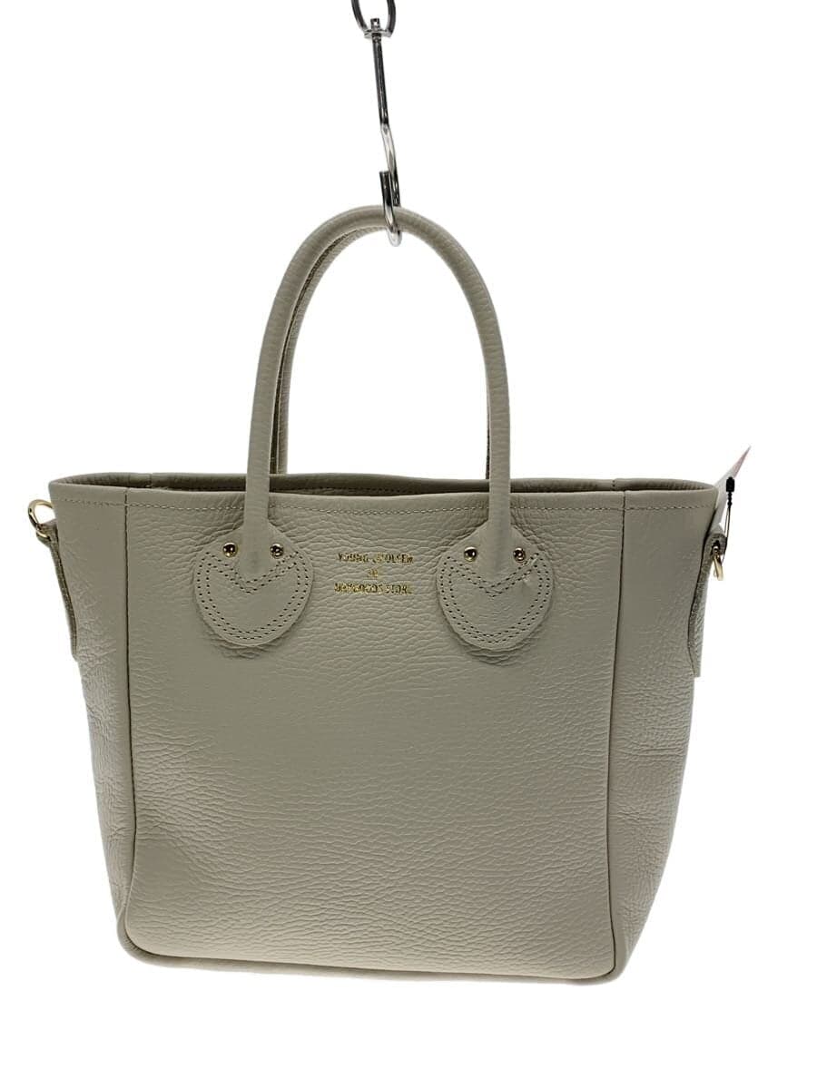 YOUNG & OLSEN tote bag leather WHT plain