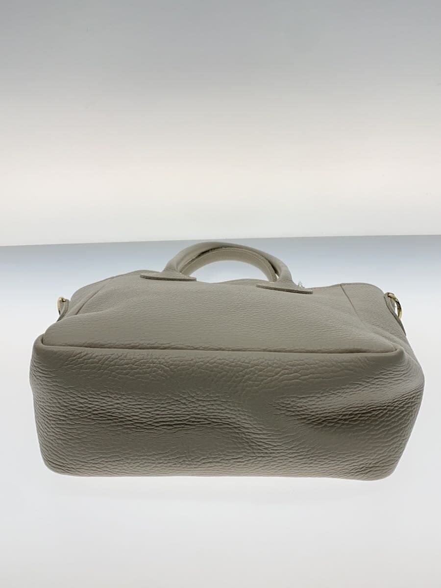 YOUNG & OLSEN tote bag leather WHT plain 4