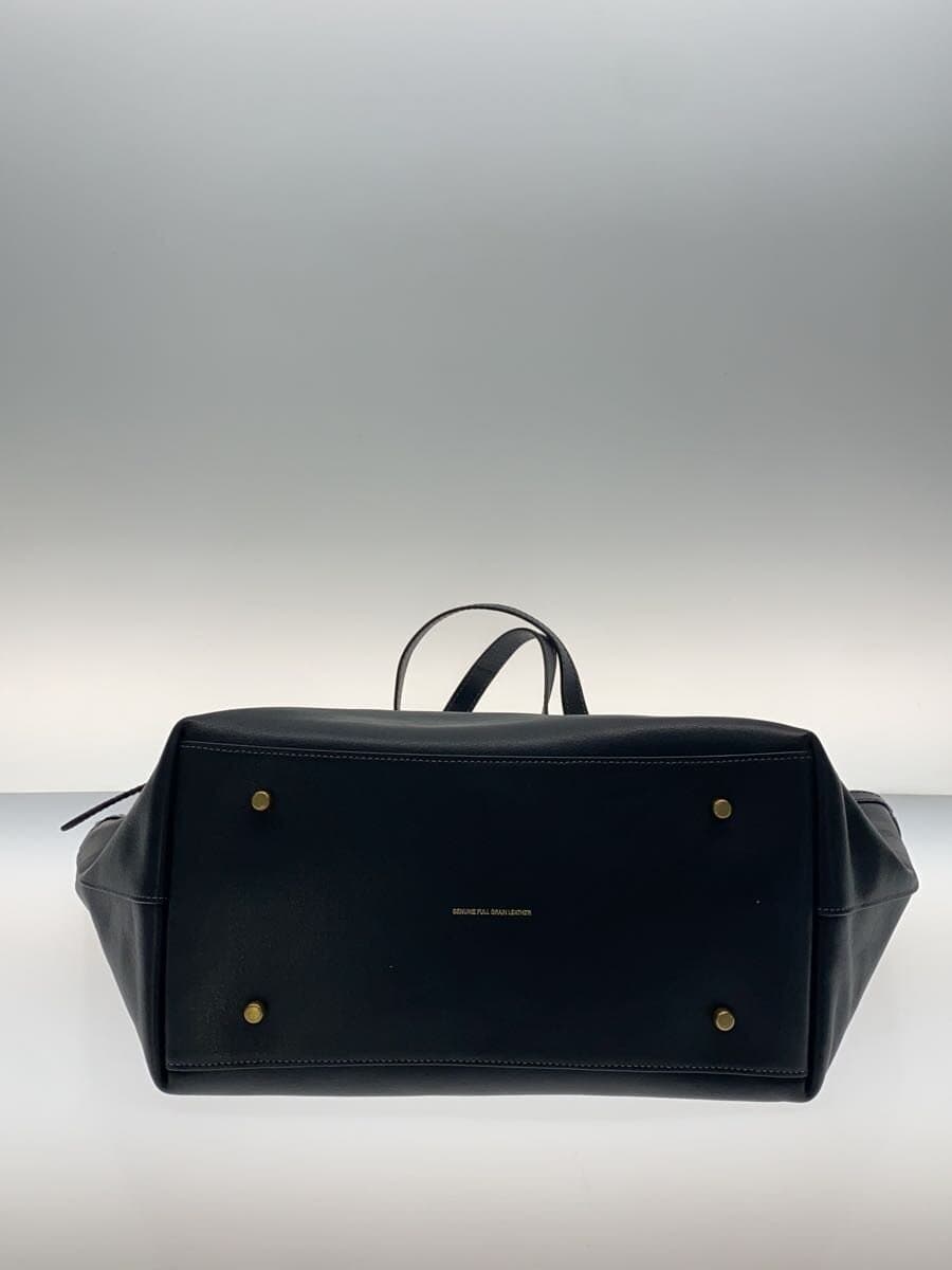 COACH tote bag leather black plain CAM00 4