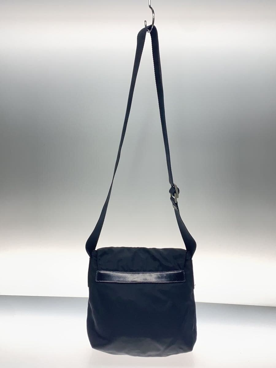PRADA shoulder bag nylon black plain 3
