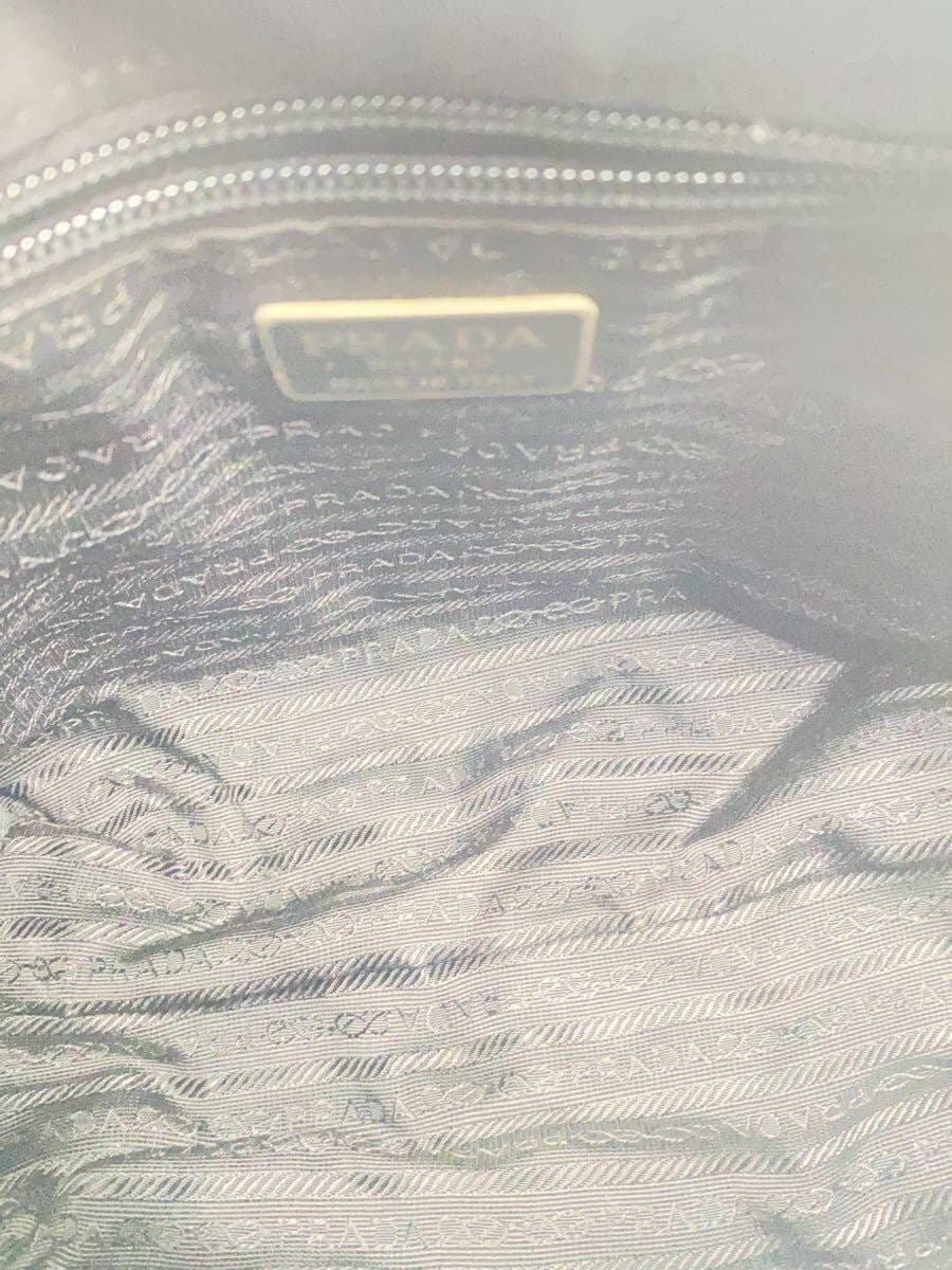 PRADA shoulder bag nylon black plain 6