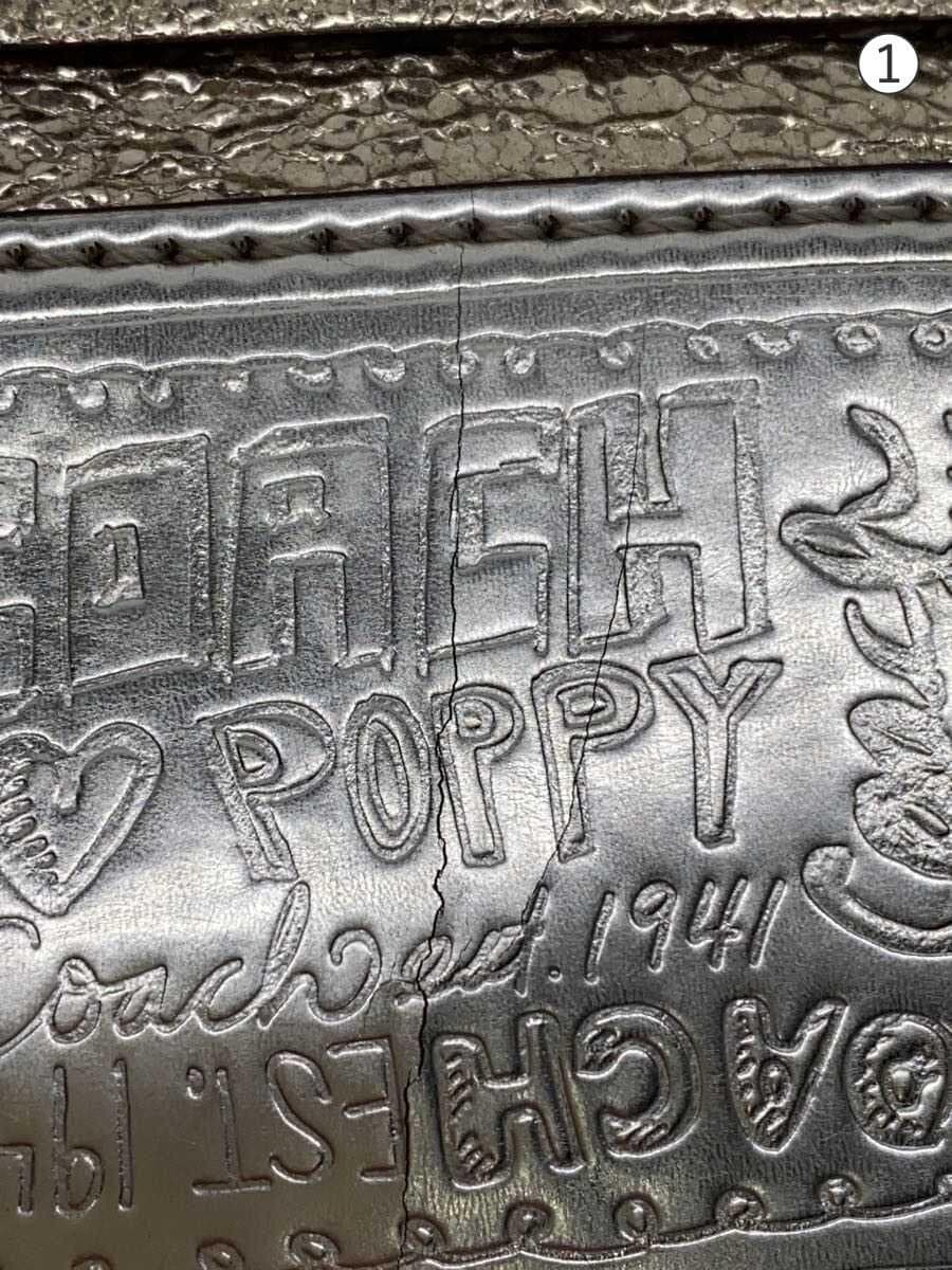 COACH tote bag leather gold plain 13820 7