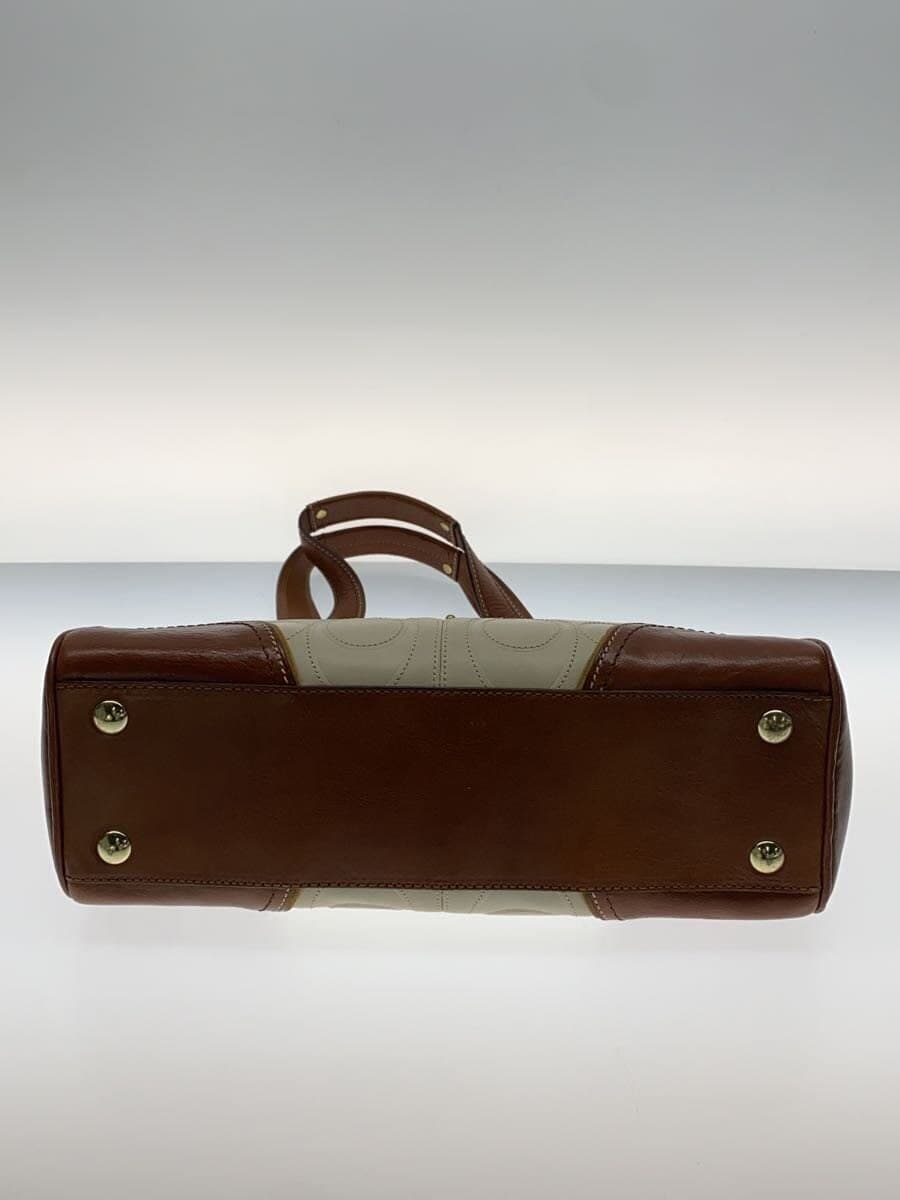 COACH handbag leather WHT plain 11330 4