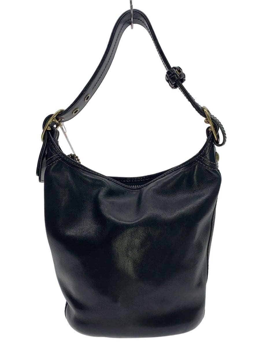 COACH Shoulder Bag Legacy Black Leather BLK Solid 11422