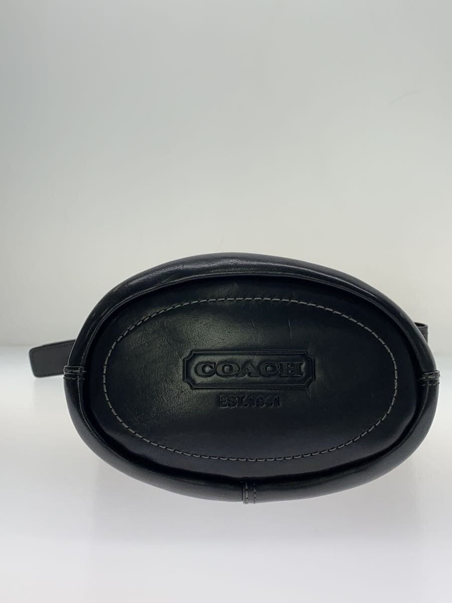 COACH Shoulder Bag Legacy Black Leather BLK Solid 11422 4