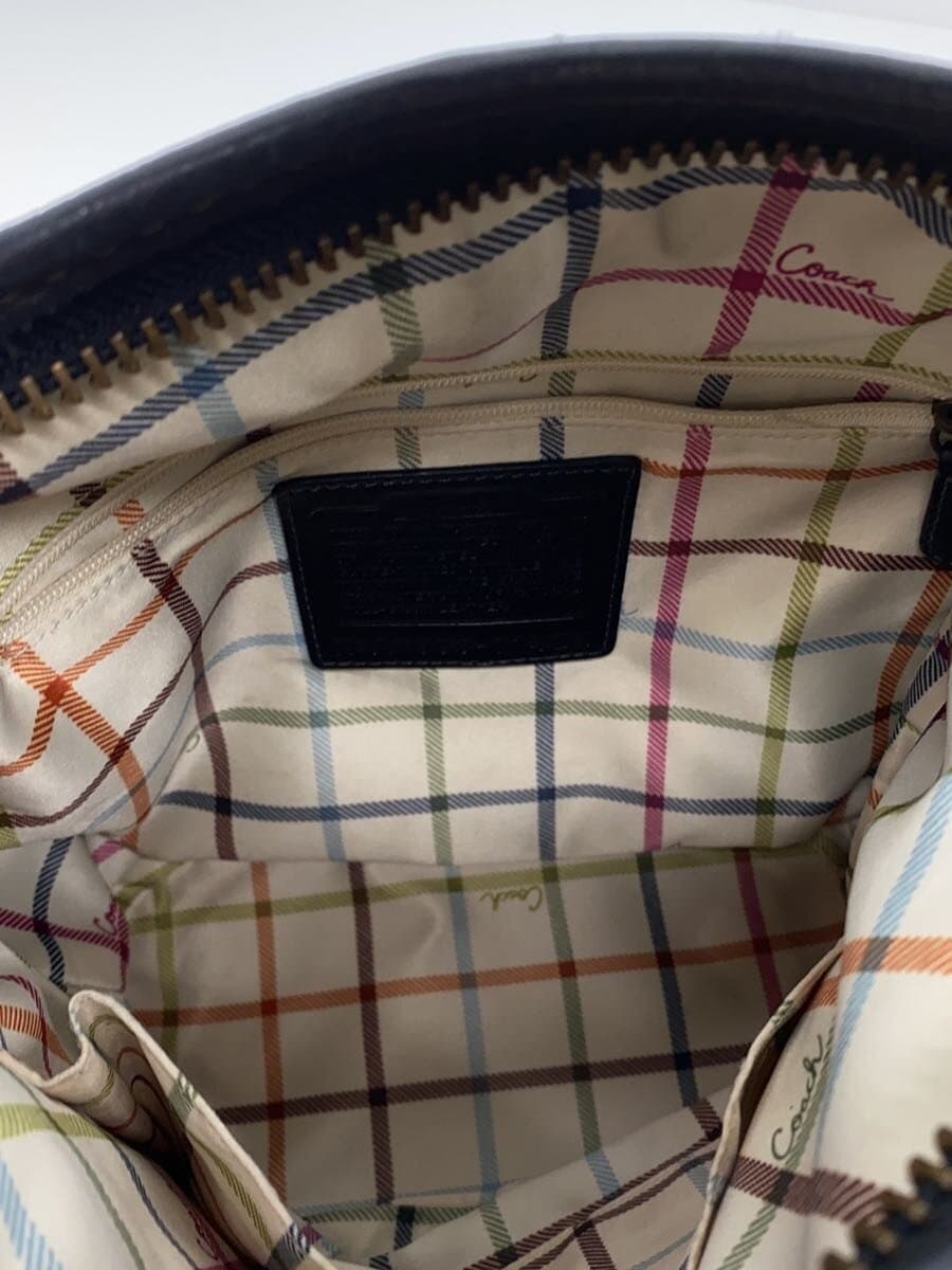 COACH Shoulder Bag Legacy Black Leather BLK Solid 11422 6