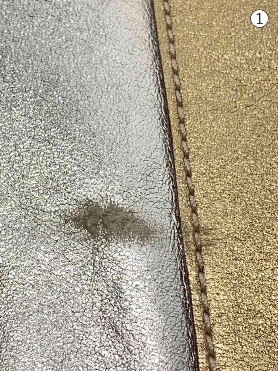 COACH Shoulder Bag Leather GLD All-over Pattern 1492 7