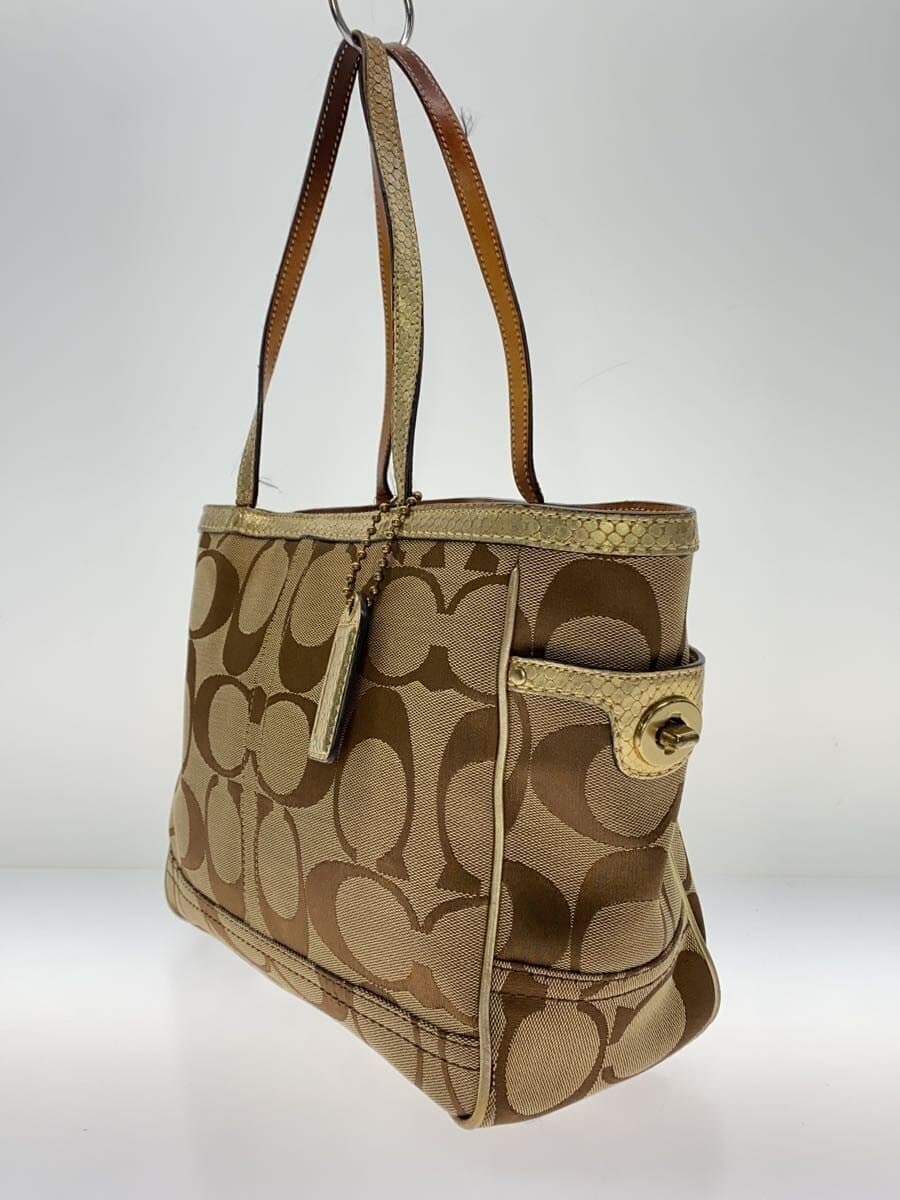 COACH handbag -- GLD all-over pattern 7874 2