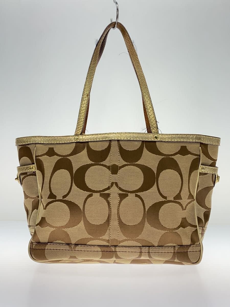 COACH handbag -- GLD all-over pattern 7874 3