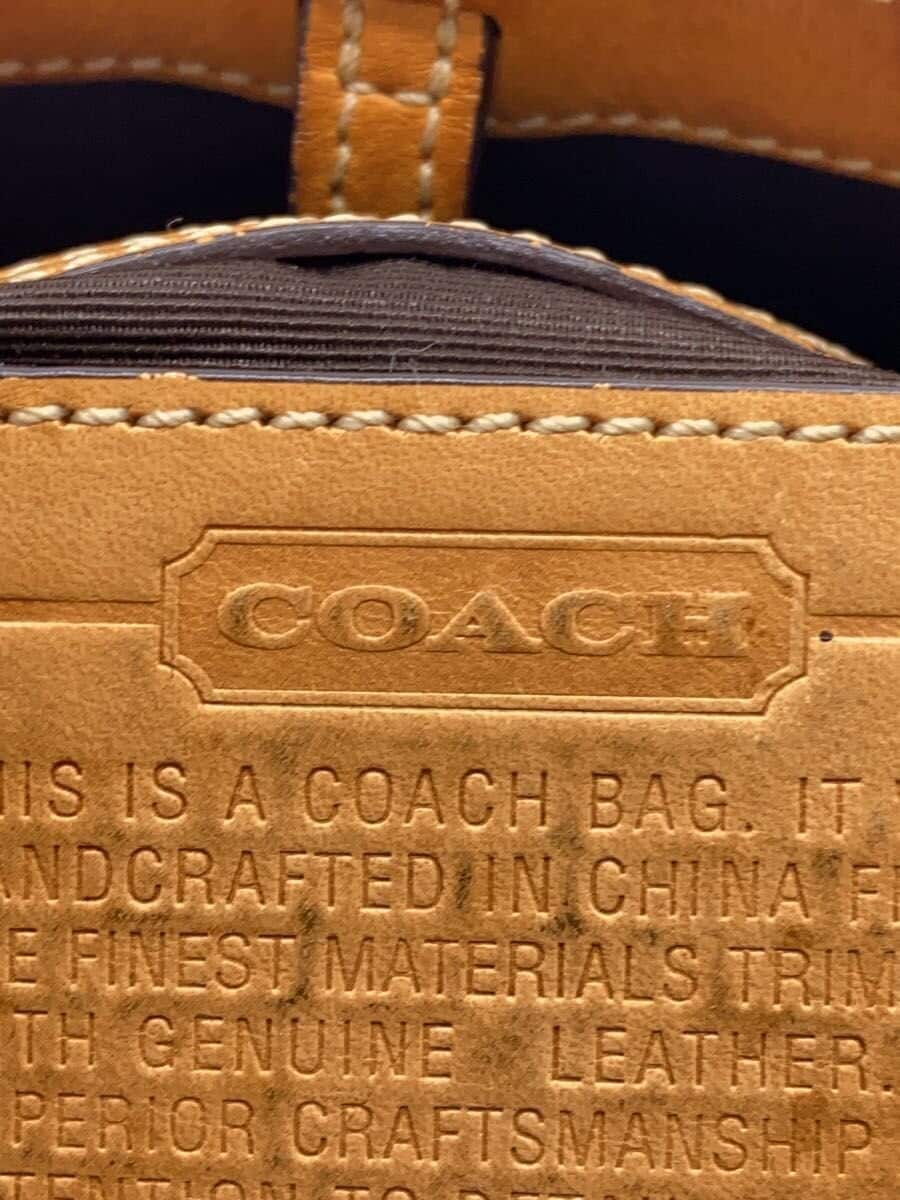 COACH handbag -- GLD all-over pattern 7874 5
