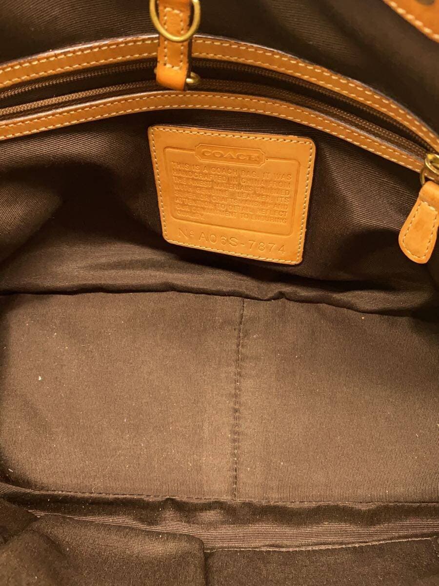 COACH handbag -- GLD all-over pattern 7874 6