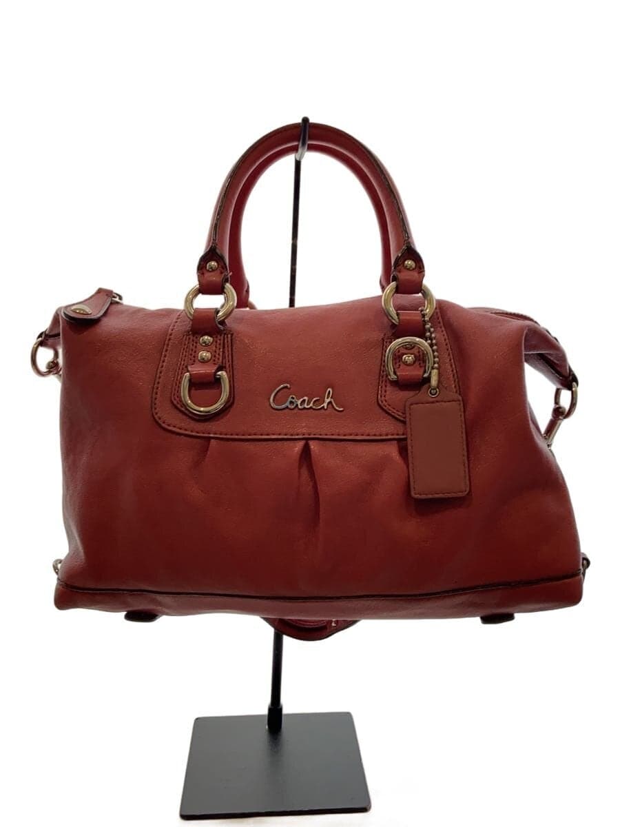 COACH handbag leather PNK F15445