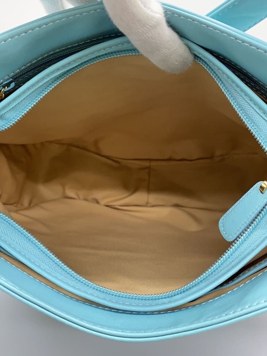 Kitamura Shoulder Bag Leather BLU Solid 6