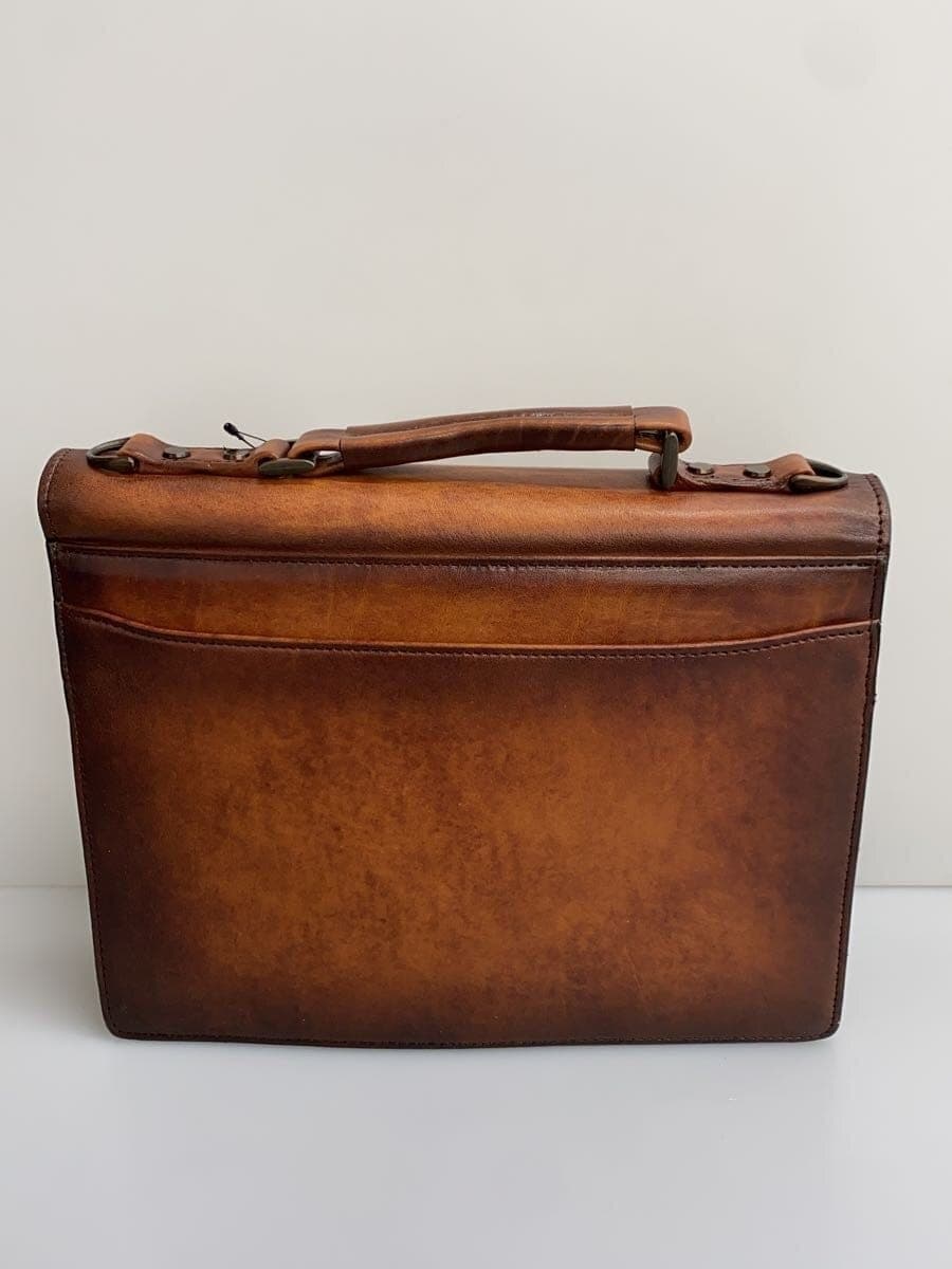 Other Brand Lugard 2-Way Lock Type Shoulder Bag Leather BRW Solid 3