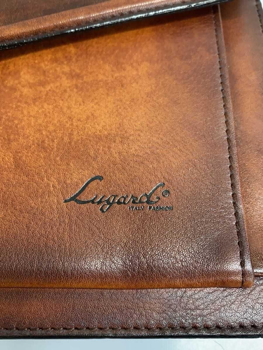 Other Brand Lugard 2-Way Lock Type Shoulder Bag Leather BRW Solid 5