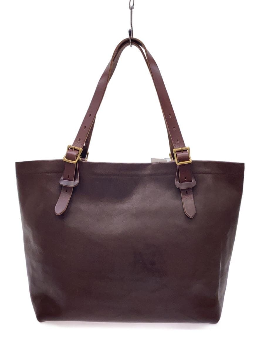 orSlowrubono Tote Bag Leather BRW Solid Color