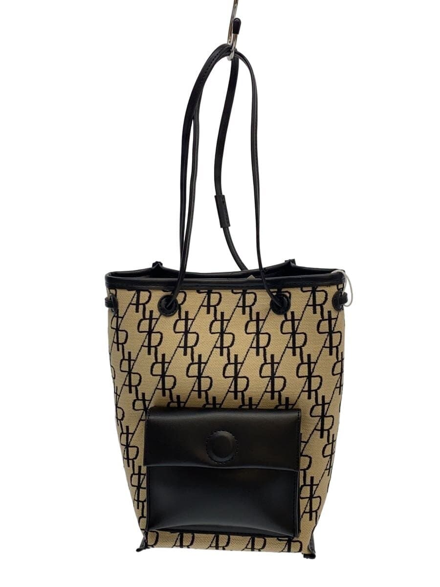 ADAM ET ROPE Handbag BEG All Over Pattern