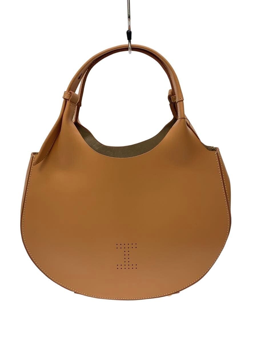 IACUCCI Handbag Leather BEG Solid