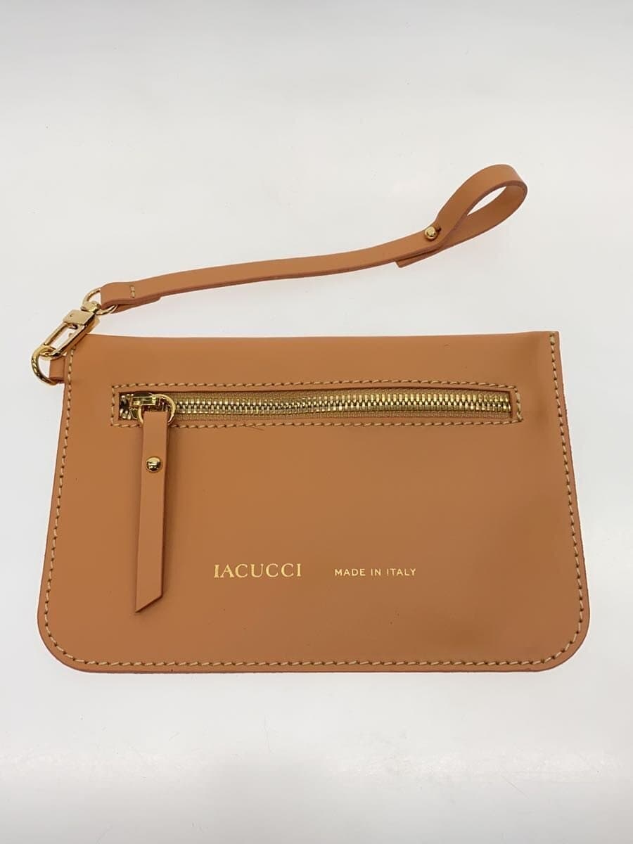 IACUCCI Handbag Leather BEG Solid 7