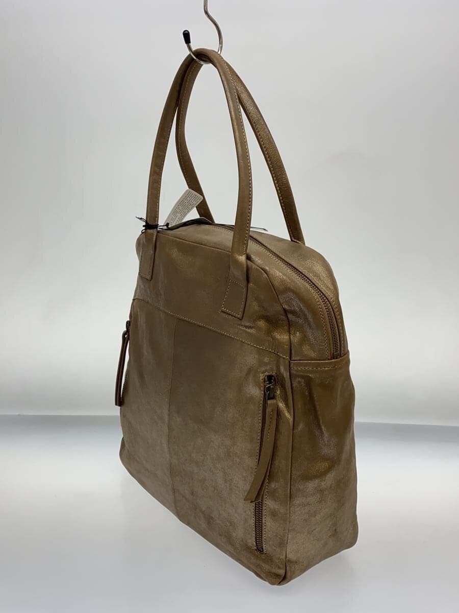 Other Brand Naterra Handbag Leather BEG Solid 2