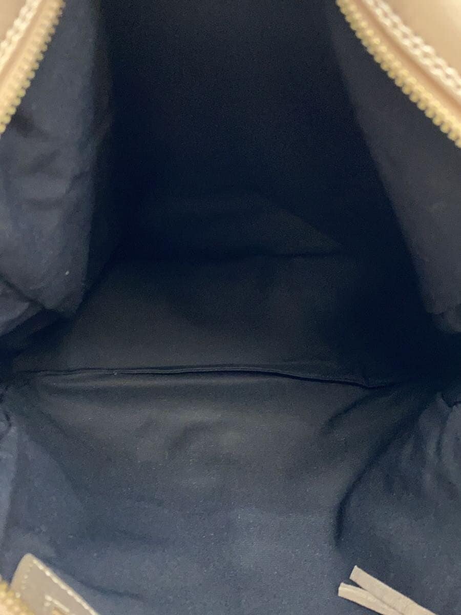 Other Brand Naterra Handbag Leather BEG Solid 6