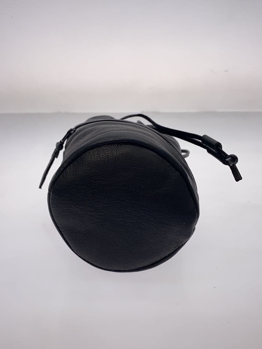 DAMASQUINA Shoulder Bag Leather BLK Solid 4