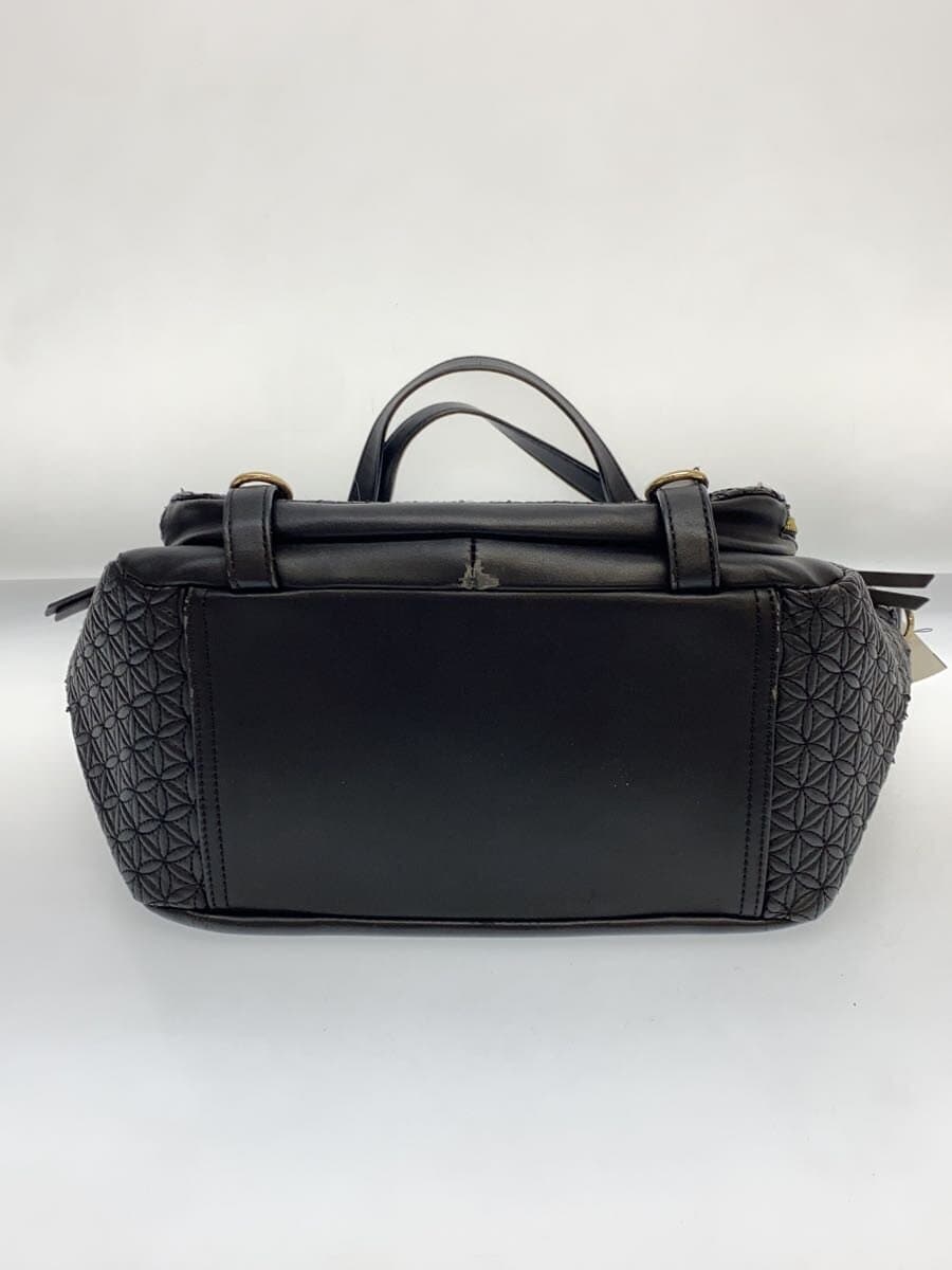 Desigual Tote Bag Leather BLK All Over Pattern 4