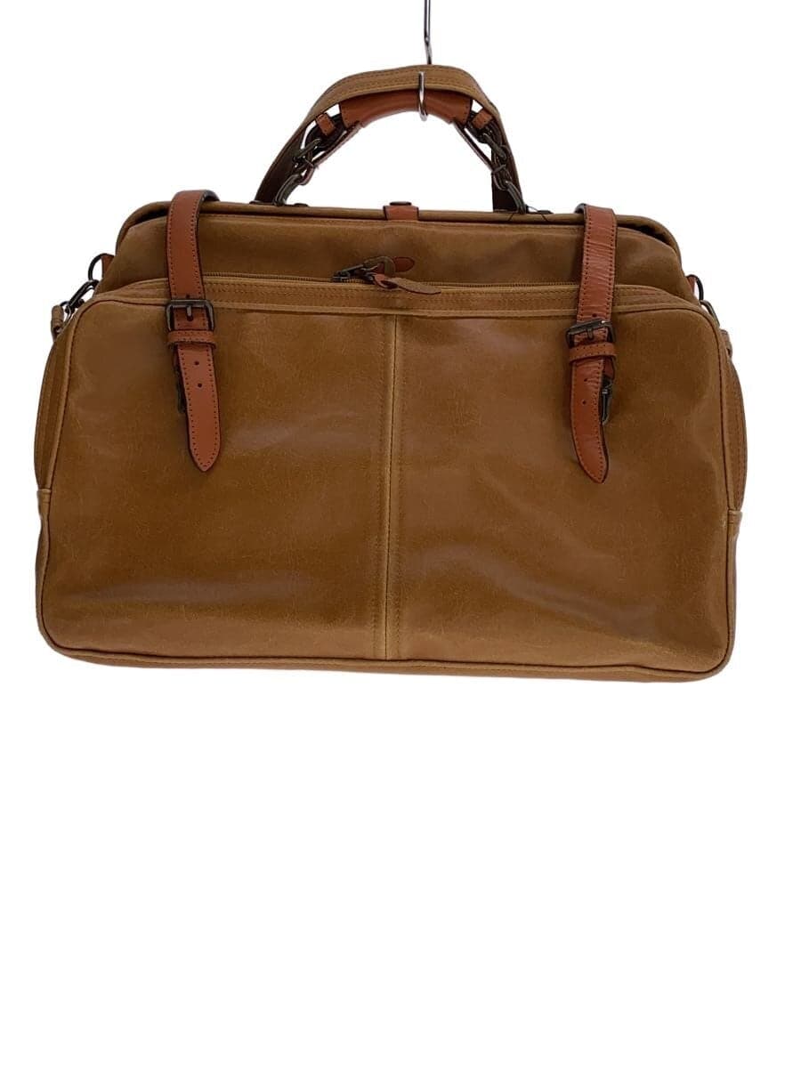 Other Brand Kiwada Boston Bag Leather CML Solid