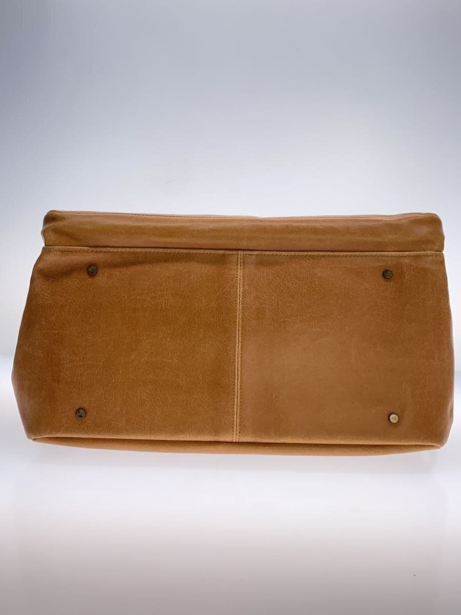 Other Brand Kiwada Boston Bag Leather CML Solid 4