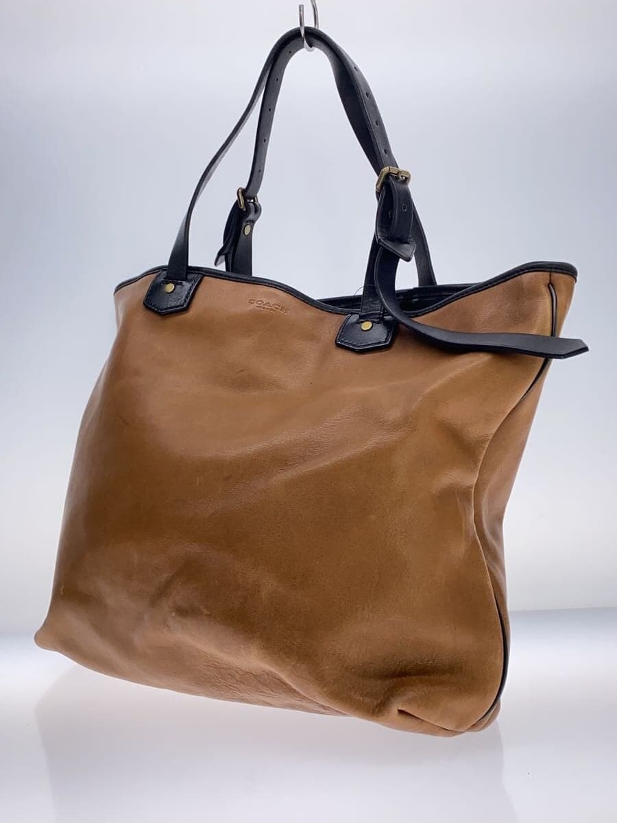 COACH Tote Bag Leather BRW Solid 1420-71329 2