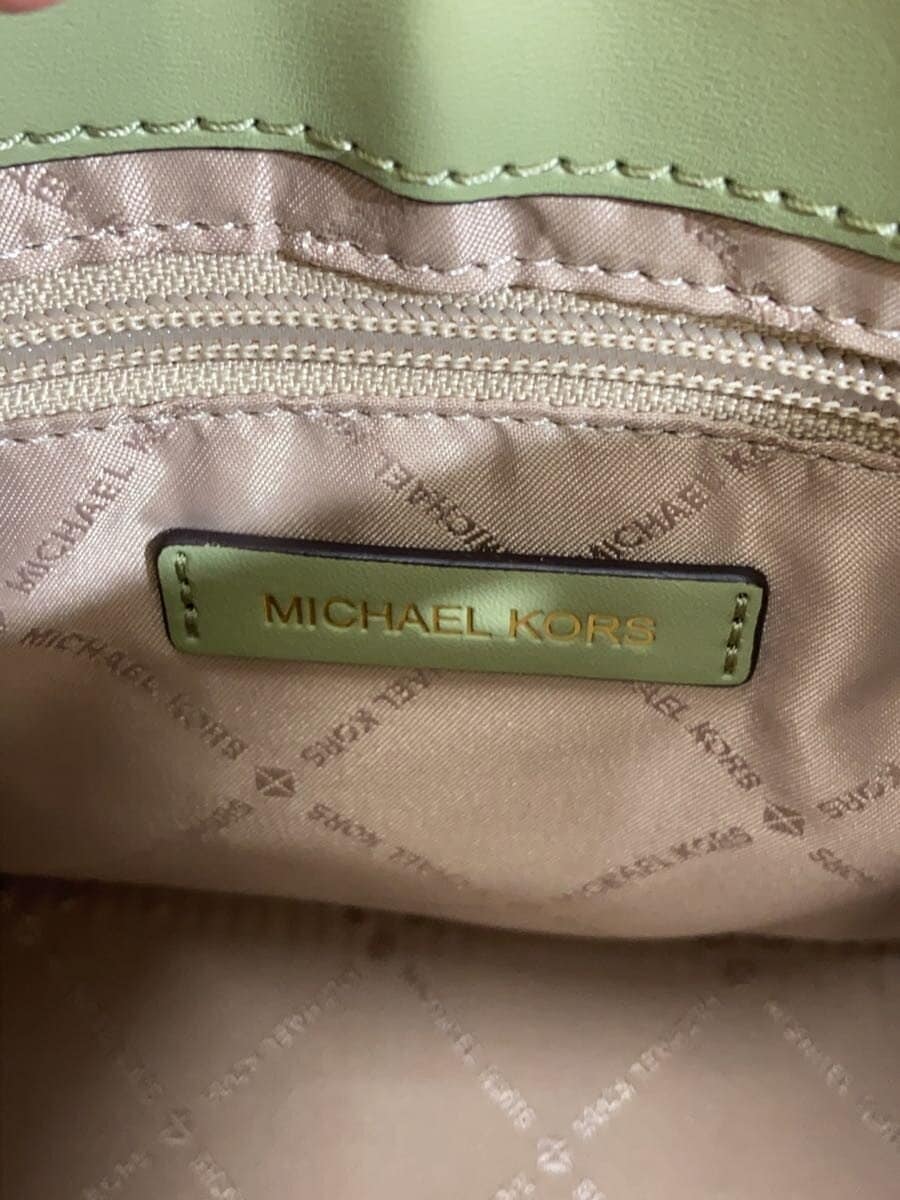 MICHAEL KORSEMILIA Small Satchel 2WAY Shoulder Bag Leather GRN 35S2GU5S1C 5