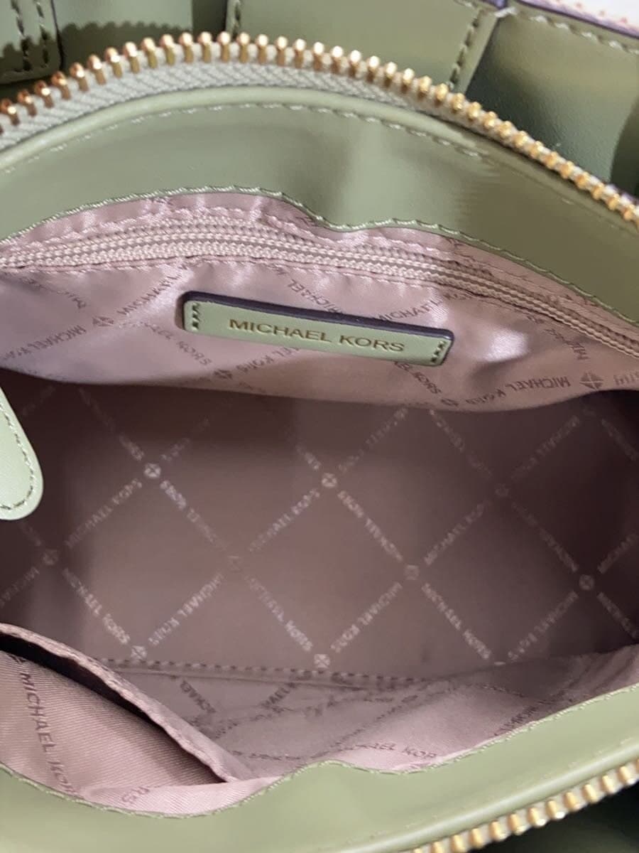 MICHAEL KORSEMILIA Small Satchel 2WAY Shoulder Bag Leather GRN 35S2GU5S1C 6