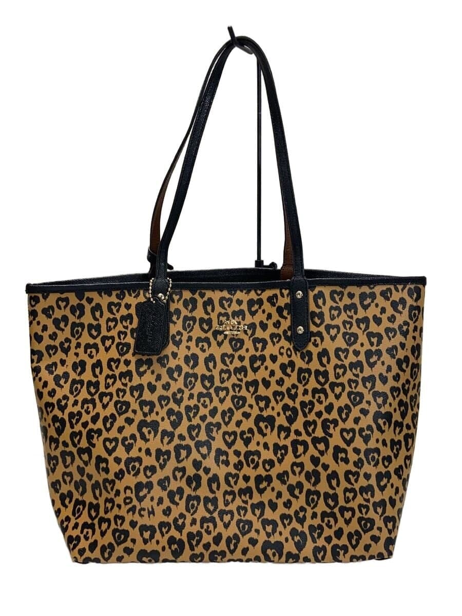 COACH Reversible Tote Bag PVC BRW F24209