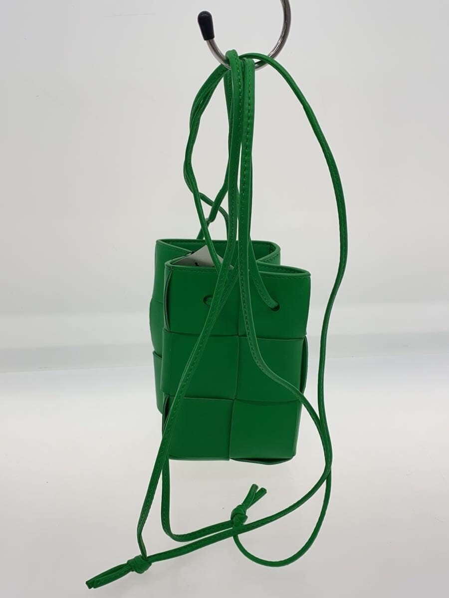 BOTTEGA VENETA Shoulder Bag Leather GRN MINI CASSETTE BUCKET BAG 3