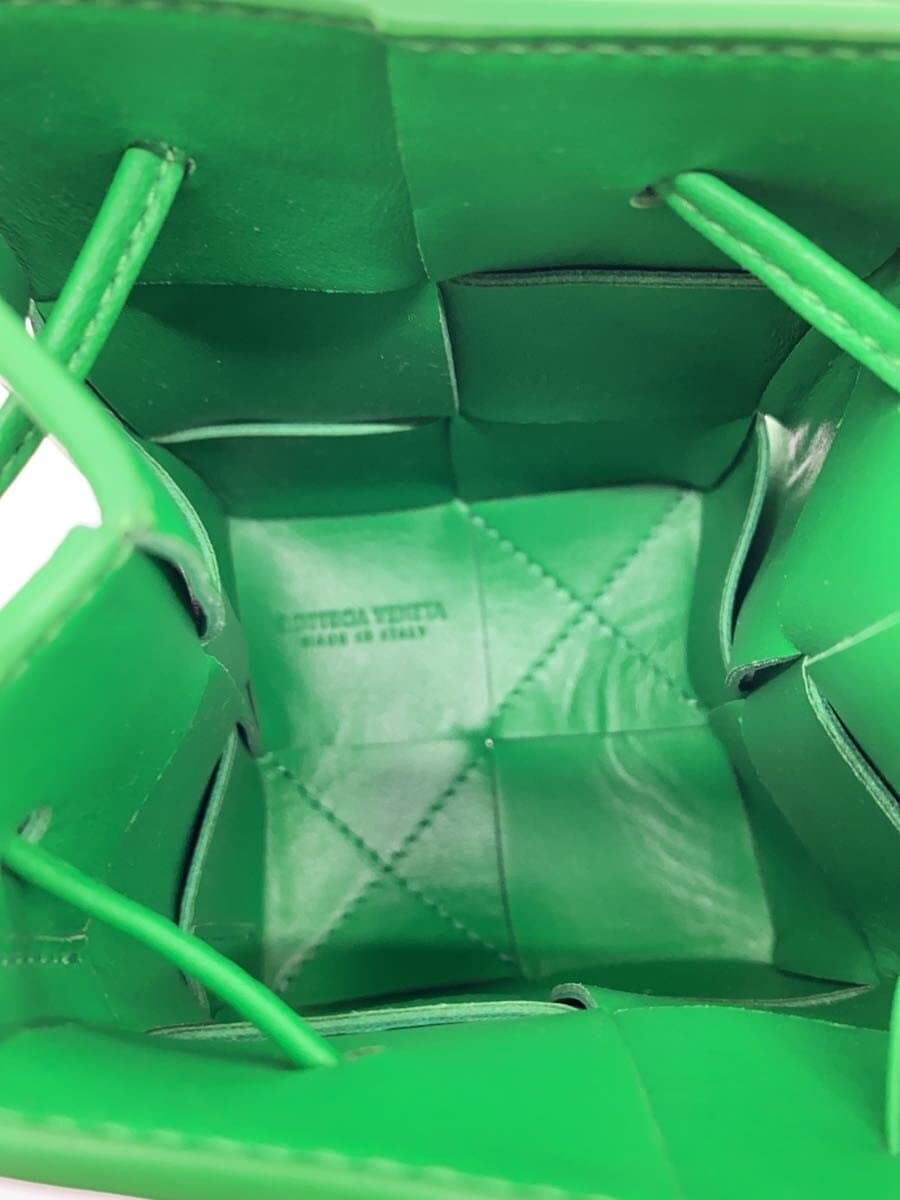 BOTTEGA VENETA Shoulder Bag Leather GRN MINI CASSETTE BUCKET BAG 6