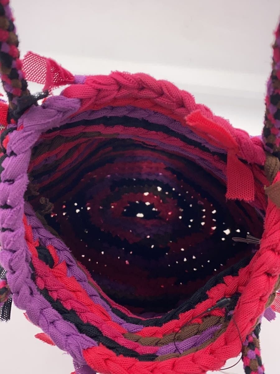 me ISSEY MIYAKE Tote Bag PNK All Over Pattern Ribbon Braided Handbag 5