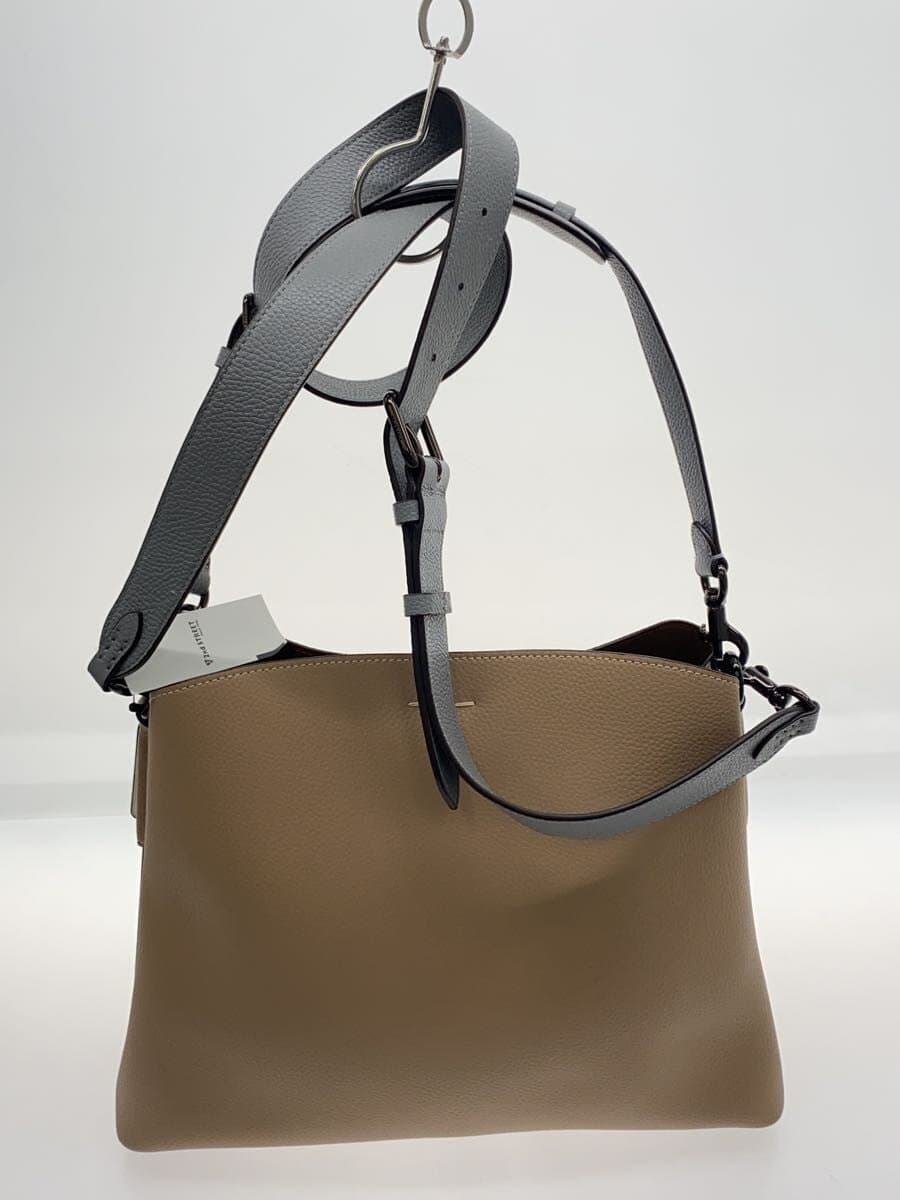 COACH Shoulder Bag Leather BEG Solid C2590 3