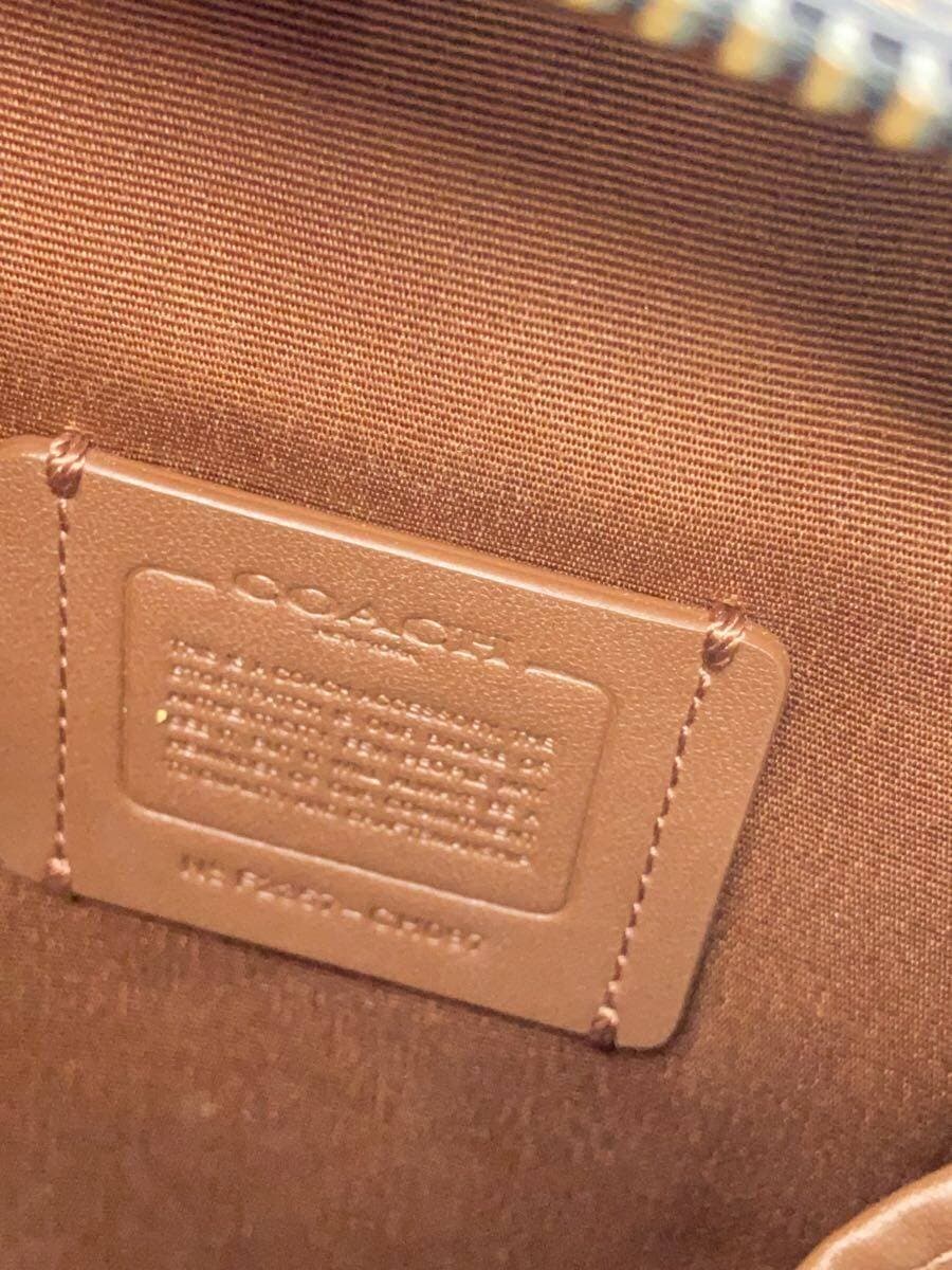 COACH Shoulder Bag BEG All Over Pattern CH097 5