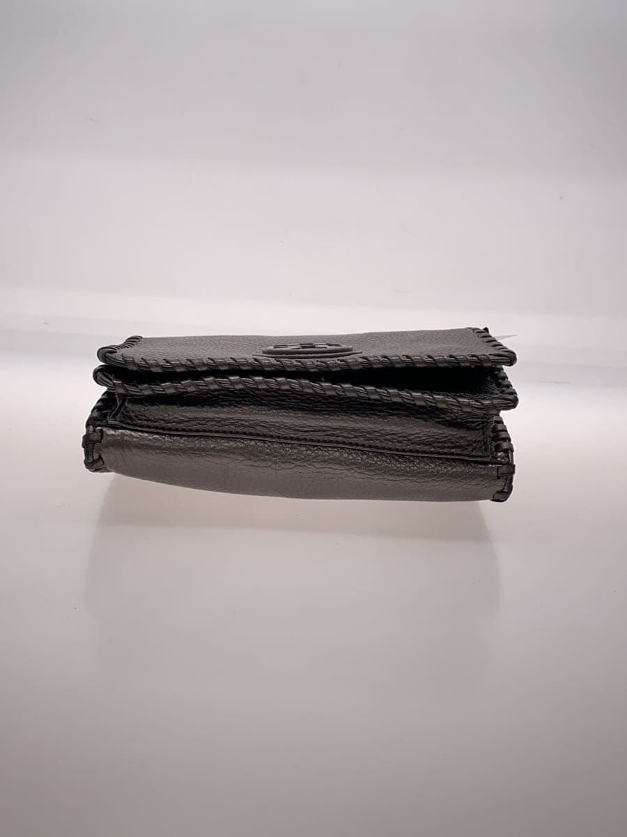 TORY BURCH Shoulder Bag Leather SLV Solid 4