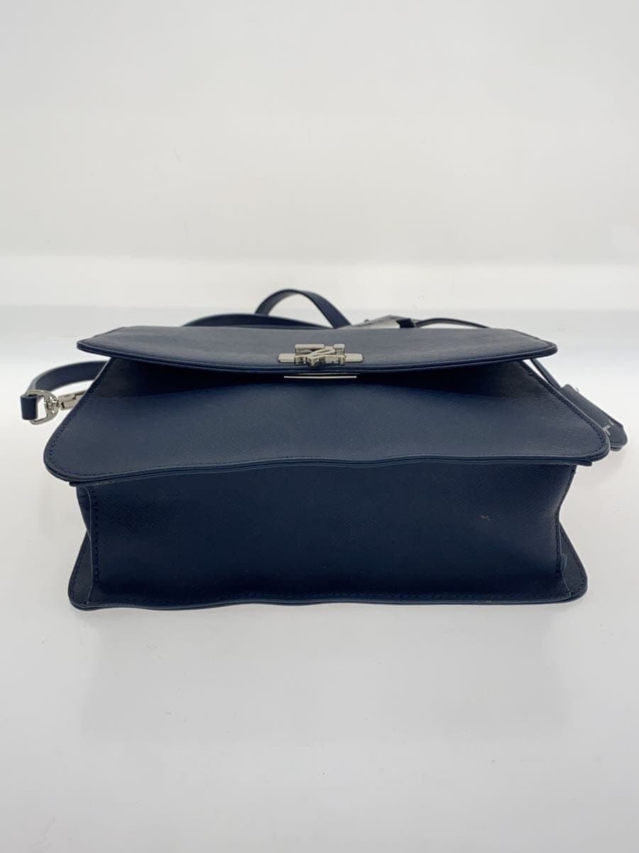 agnes b. Handbag Leather BLU HS31-02 4