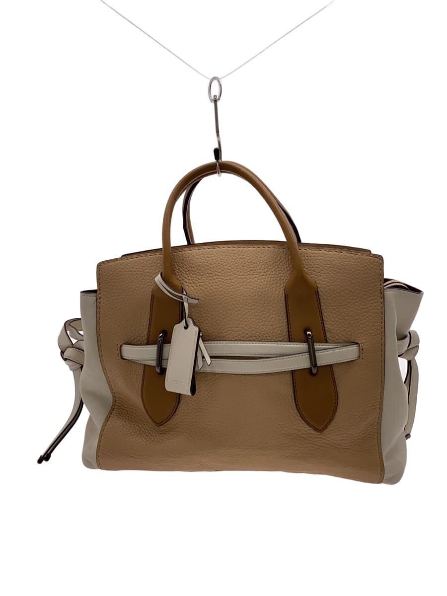 COACH Tote Bag_Combi Leather Cowhide BEG