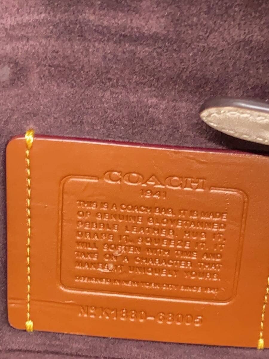 COACH Tote Bag_Combi Leather Cowhide BEG 5