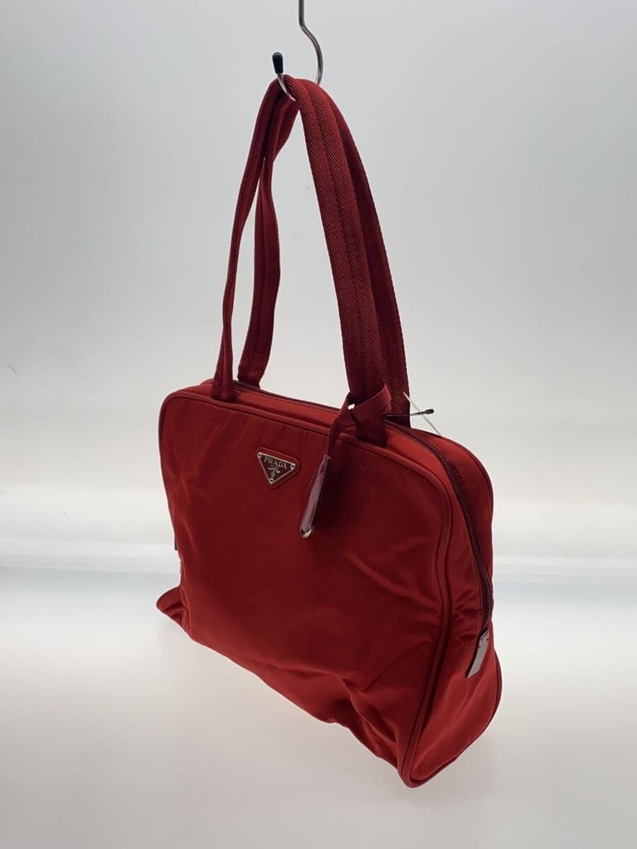 PRADA Handbag Nylon RED Solid 2