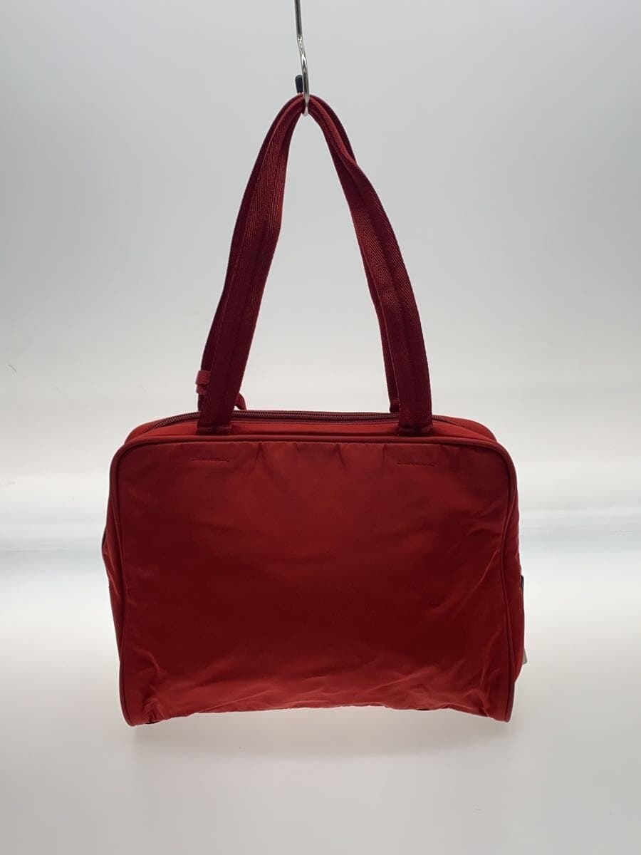 PRADA Handbag Nylon RED Solid 3