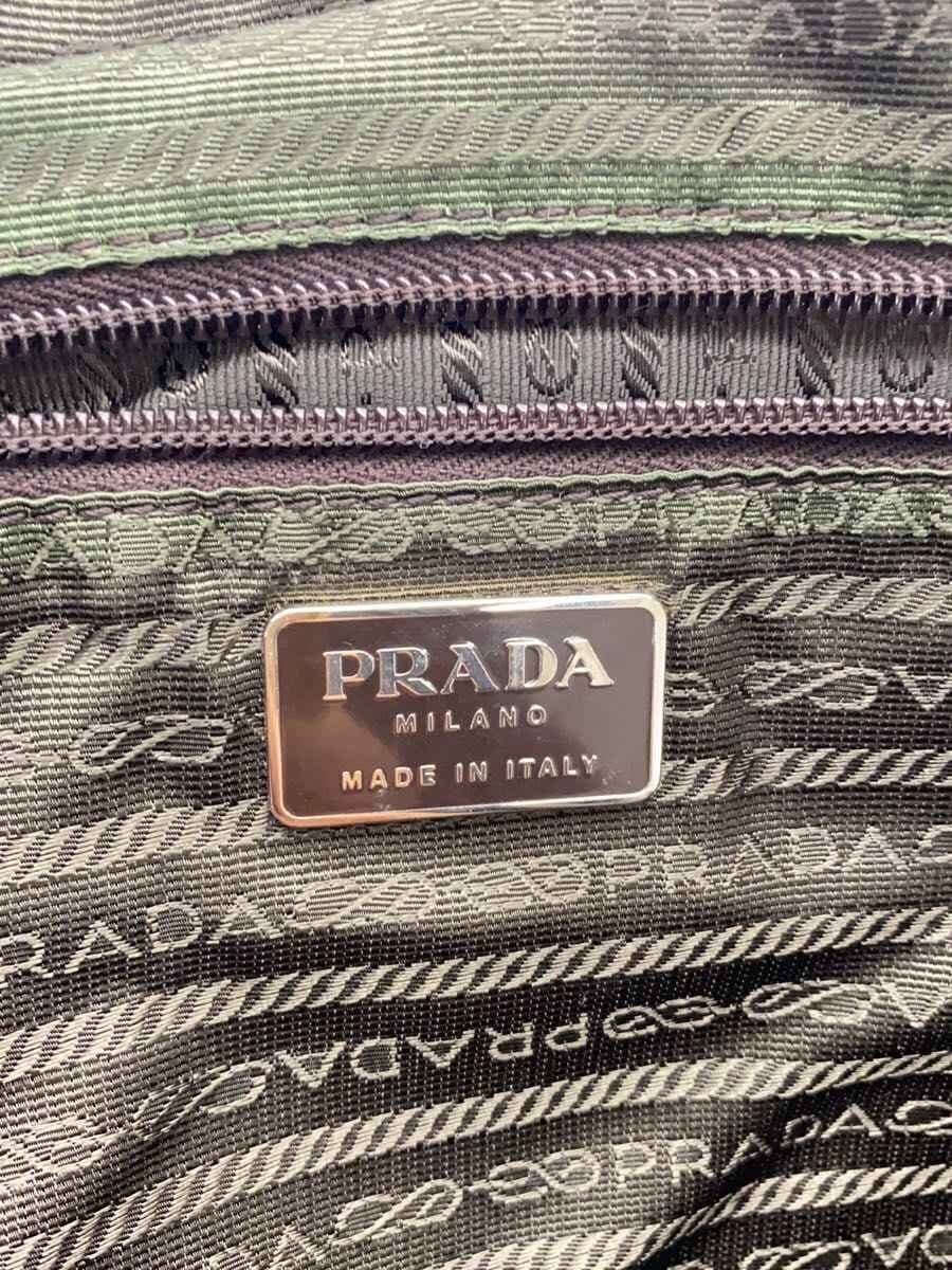 PRADA Handbag Nylon RED Solid 5