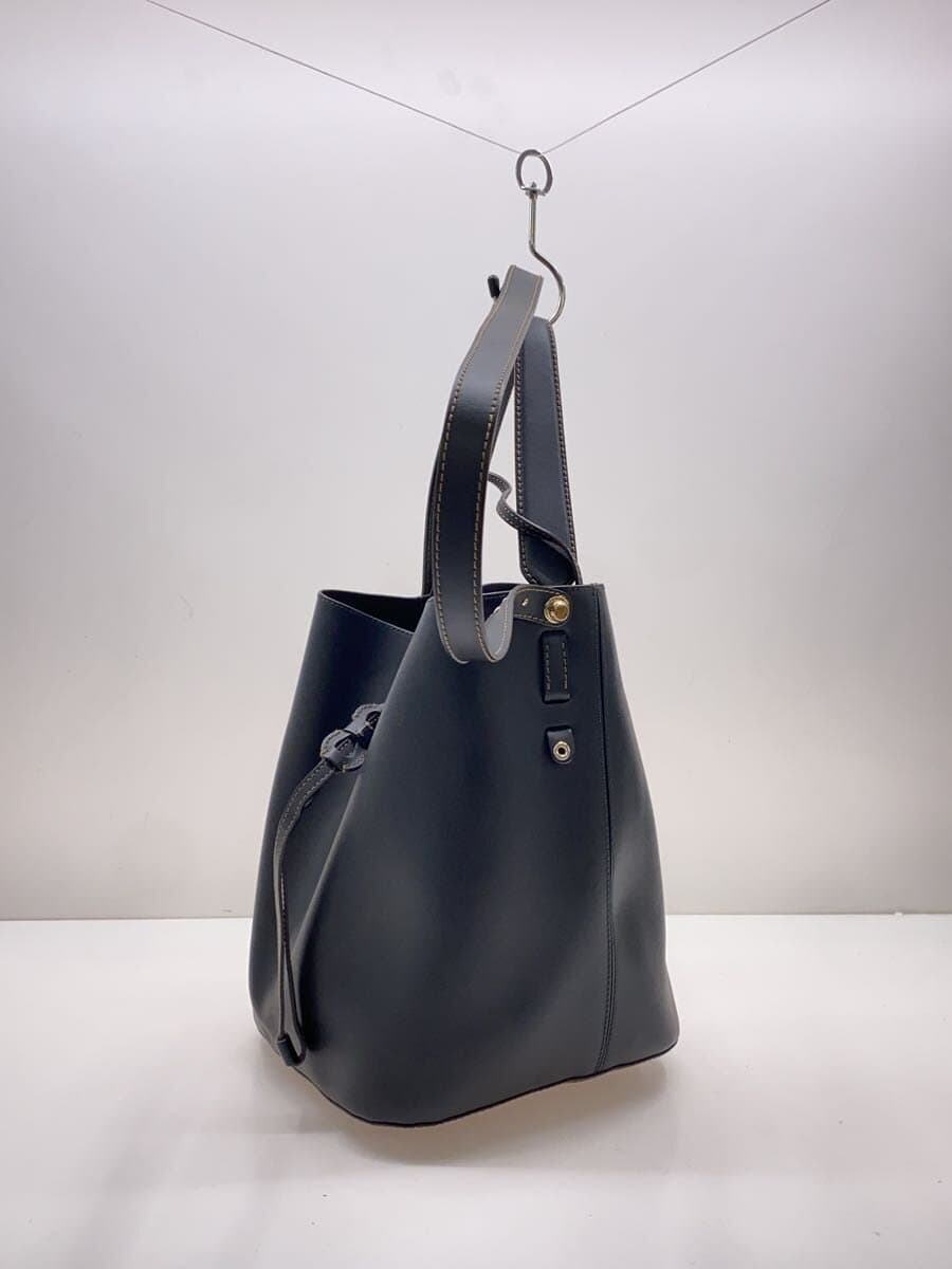 FURLA Shoulder Bag BLK Pouch Bucket Bag Tote 2-Way 2