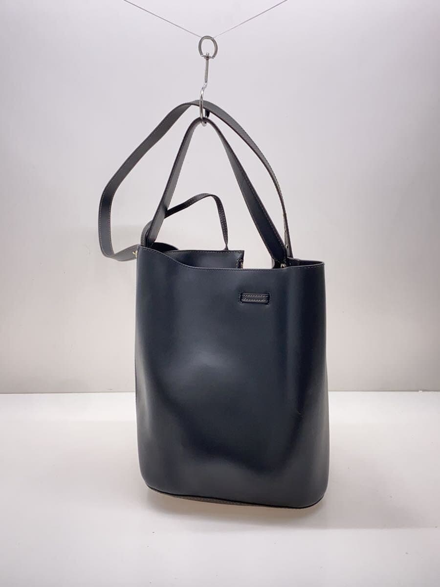 FURLA Shoulder Bag BLK Pouch Bucket Bag Tote 2-Way 3