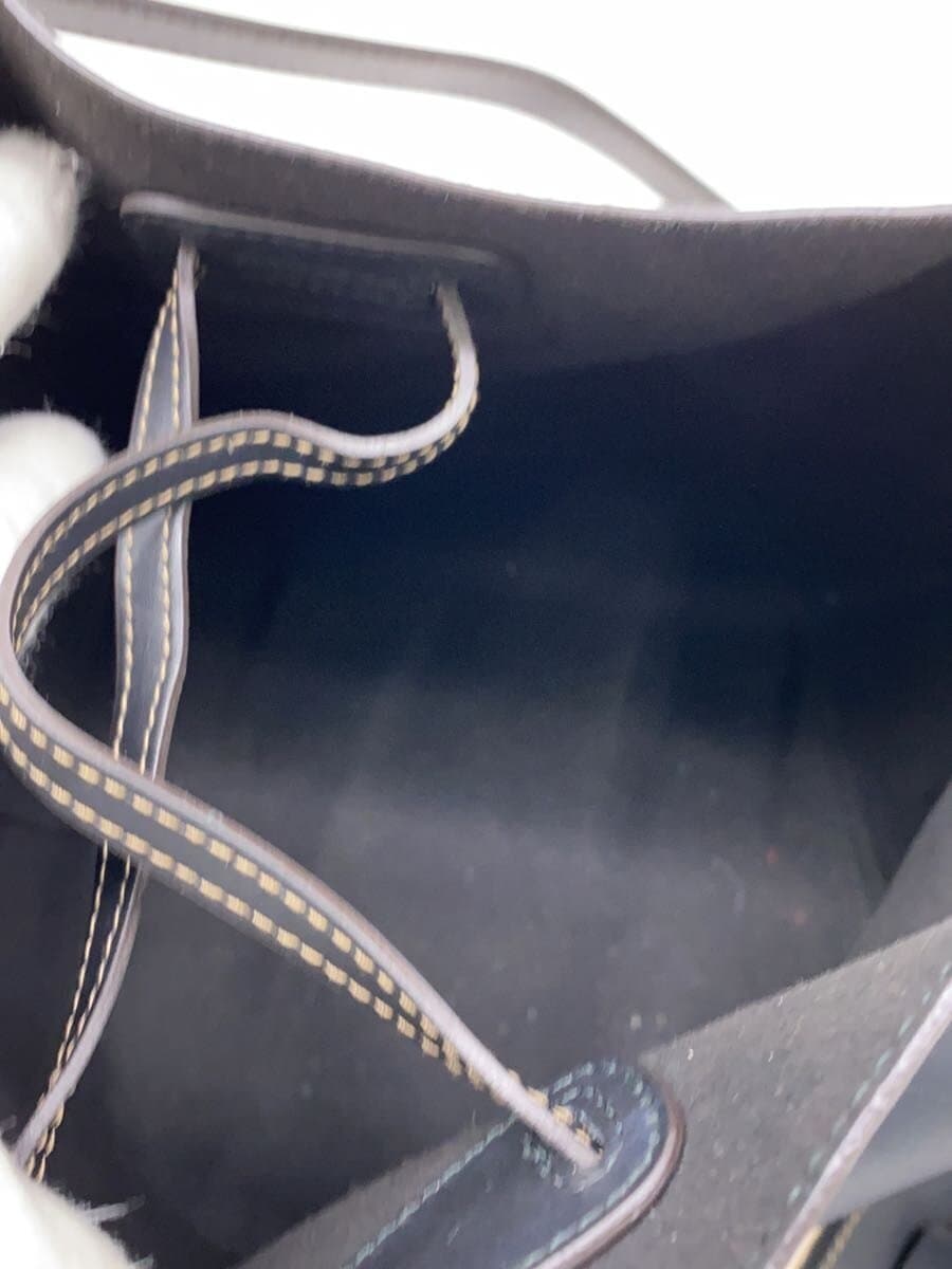 FURLA Shoulder Bag BLK Pouch Bucket Bag Tote 2-Way 6