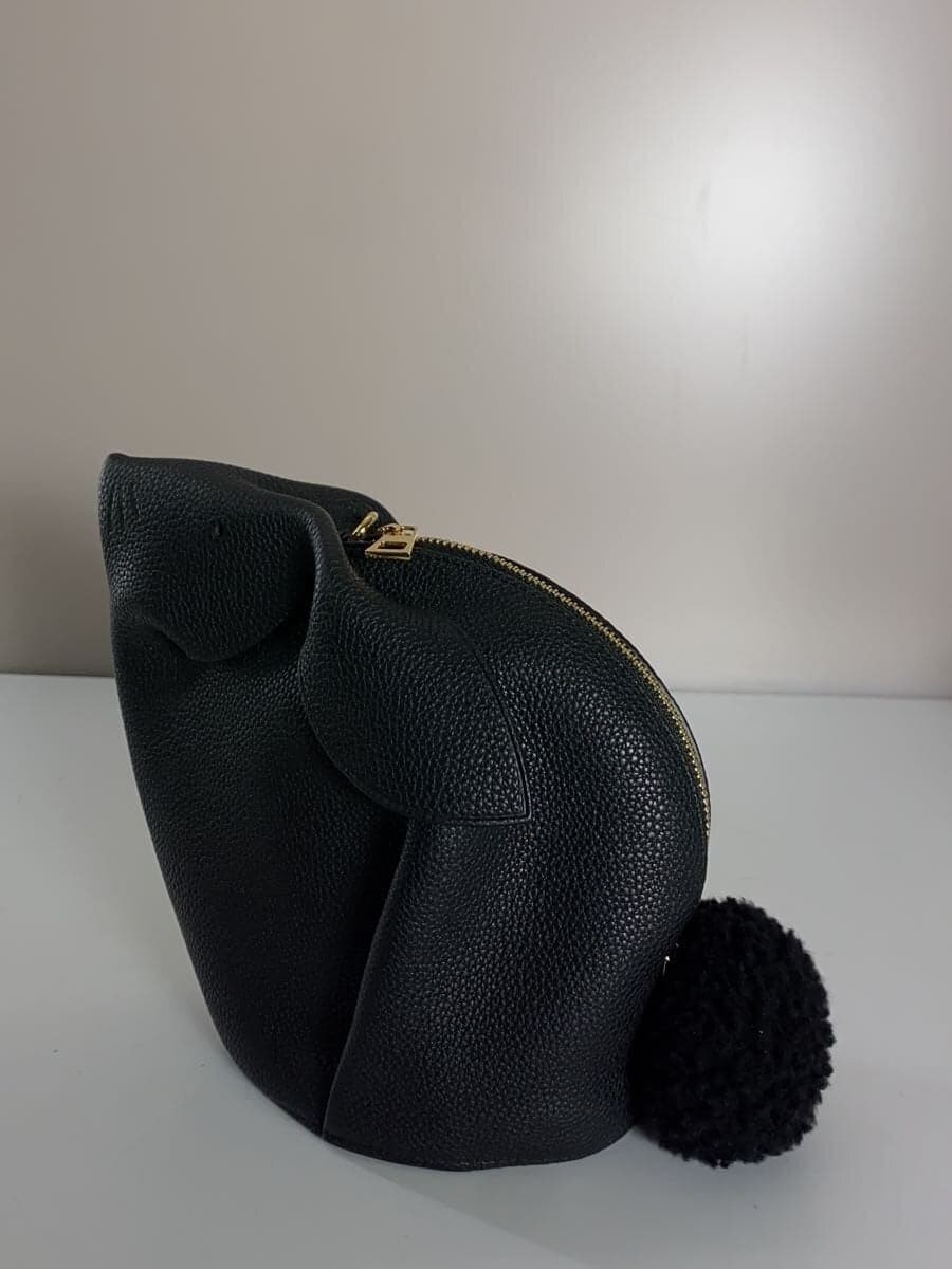 LOEWEBUNNY MINI BAG Shoulder Bag Leather BLK 199.12.T35 2